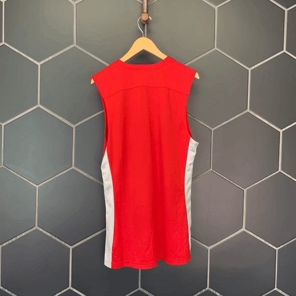 NEW Mens Small AIR JORDAN Basketball Athletic Team Jersey 688533-687 Red White - Picture 2 of 2